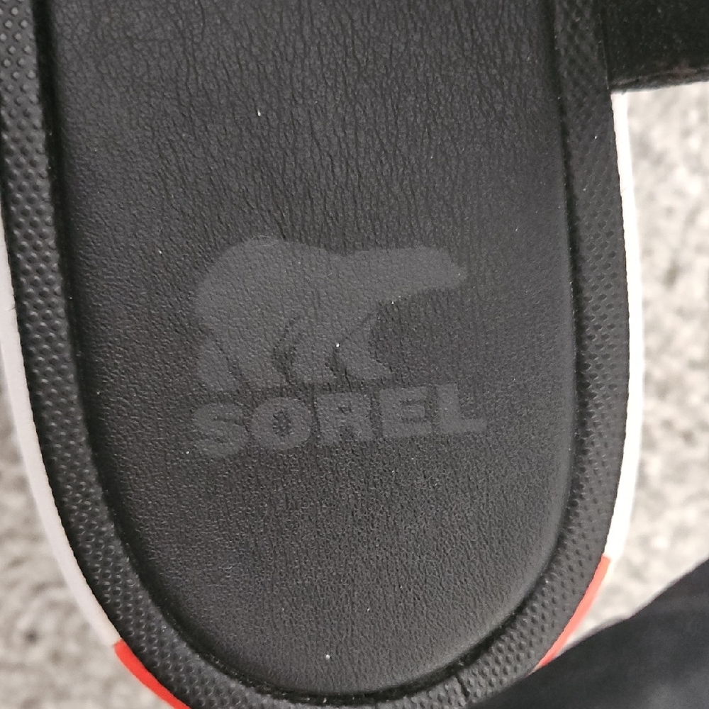 Sorel Black and White Women's Sandals - Picture 2 of 5